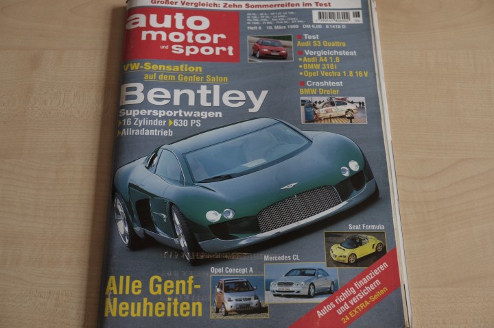 Deckblatt Auto Motor und Sport (06/1999)